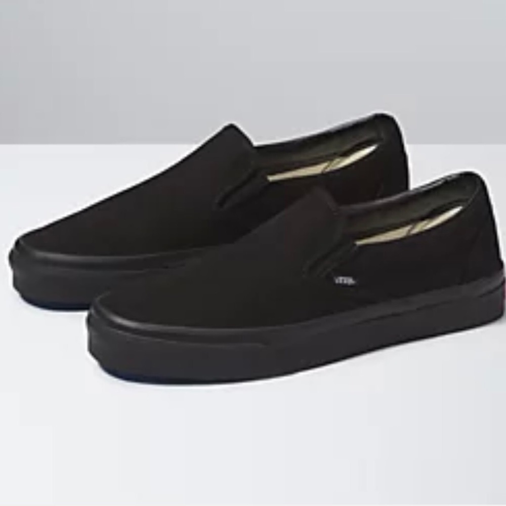 Black slip on vans